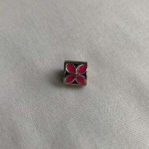 Pandora Pink Enamel Floral Charm